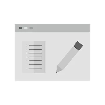 Blogging Service icon vector image. Stockillustratie