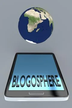 Blogosphere concept Stock Illustration