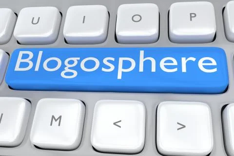 Blogosphere concept Stock Illustration