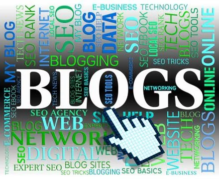  Blogs Word Representing Web Site And Www Stockillustratie