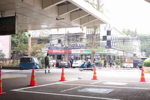 Blok M Square Parking Foto stock