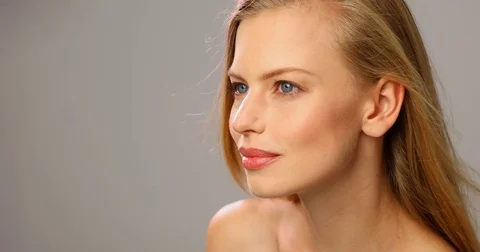 Blond and blue eyes Stock-Footage 80502280