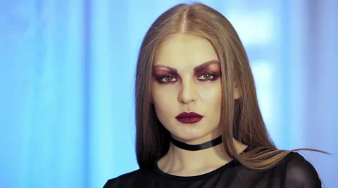 Blond in Black Stock Footage 58131214