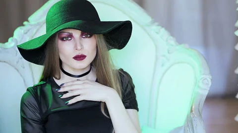 Blond in Black Stock Footage 58132583