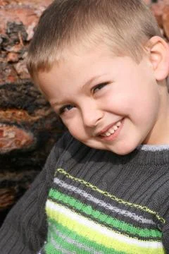 Blond Boy Foto stock