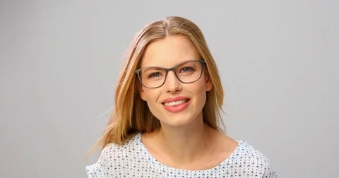 Blond in focus Stock Footage 80501907