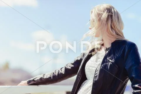 Blond girl Stock Photos