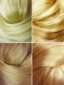 Blond hair texture background Stock Illustration