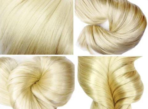 Blond hair texture background Stock Illustration