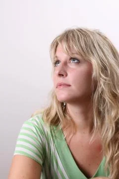 Blond Model Foto stock