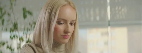 Blond Office Worker Stock Footage 150571641