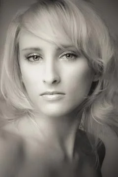 Blond portrait Foto stock