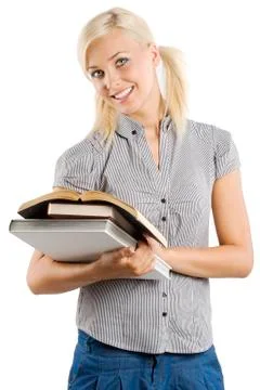 The blond student Foto stock