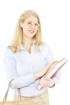 Blond student Stock Photos