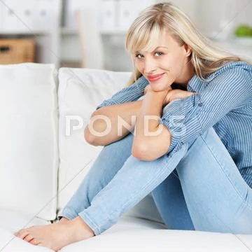 Blond woman Stock-Fotos