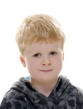 Blond young boy Stock Photos