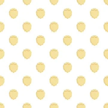 Blonde beards repeating seamless pattern flat design Stock Illustration
