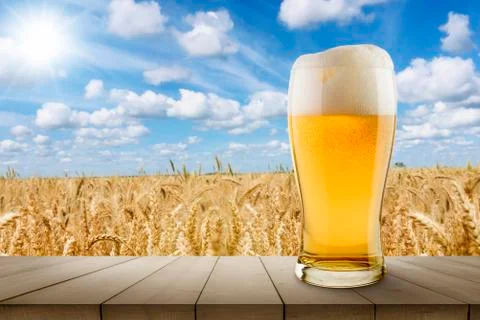 Blonde beer Stock Photos
