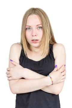Blonde cold Stock Photos