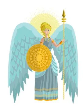 Blonde dressed angel Stock Illustration