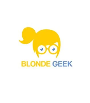 Blonde Geek Logo Stock Illustration