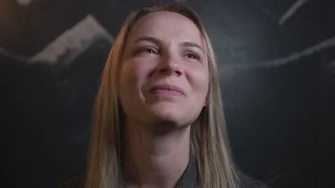 Blonde girl emotions Video stock 163532353