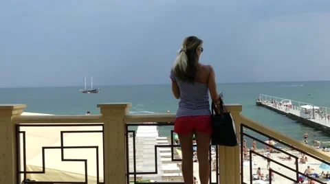 Blonde girl Stock Footage 65806198