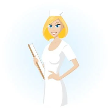 Blonde nurse Stock Illustration