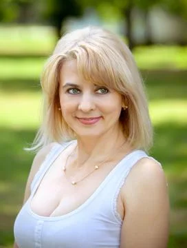 Blonde in the park Stock Photos