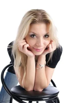 Blonde portrait Stock Photos
