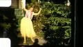 Blonde Teen Girl Hawaiian Hula Dance 1950s Vintage Film Home Movie 8654 HD Footage
