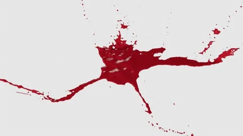 Blood 3D Simulation Red Liquid Stock Footage 154472890