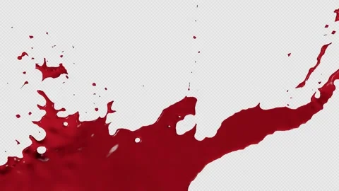 Blood 3D Simulation Red Liquid Stock Footage 154472903