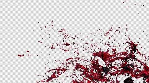 Blood 3D Simulation Red Liquid Stock Footage 155398992