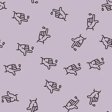 Blood analysis line seamless pattern Illustrazione stock