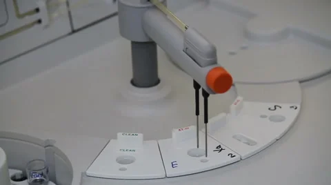 Blood analysis reagent introduces Stock-Footage 63763547