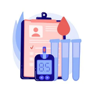 Blood analysis vector concept metaphor Stock Illustration
