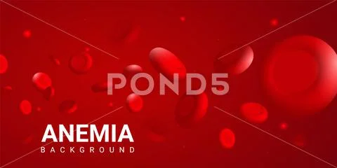 Blood anemia background cell hematology red template. Anemia blood ...