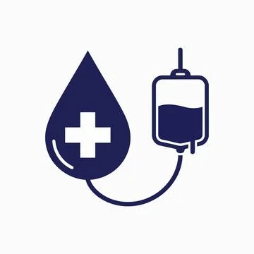 Blood Bag Icon Vector Ilustración de archivo