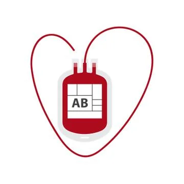 Blood Bag isolated on white,vector Stock Illustration