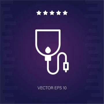 Blood bag vector icon Illustrazione stock
