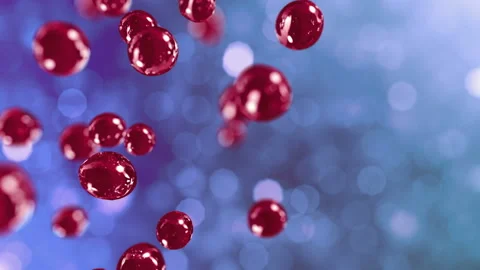 Blood bubbles going up in slow motion in 4K Stock Footage 113912943