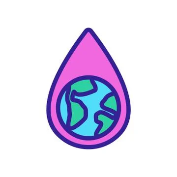 Blood cell destruction icon vector outline illustration Stock Illustration