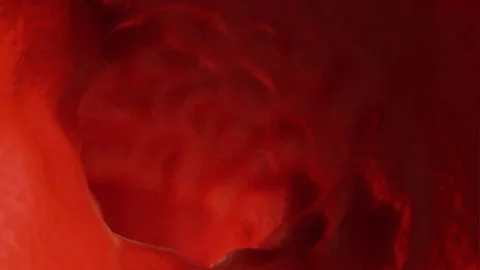 Blood cell flow animation Stock Footage 132394956