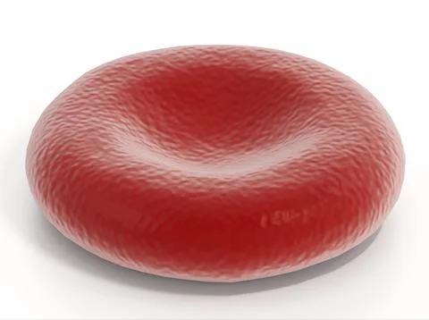 Blood cell isolated on white background. 3D illustration Stock Illustration