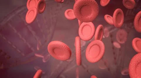 The blood cell for sci or education concept 3d rendering Stock-Illustration