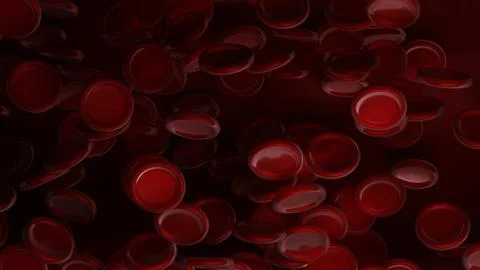 Blood cells close up. Stock Illustration