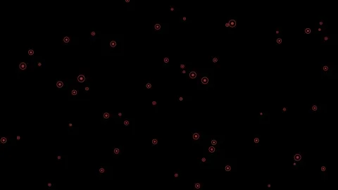 Blood cells flowing on black background overlay 4K 库存影片 336624948