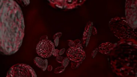 Blood Cells Glow Stock Footage 71532579