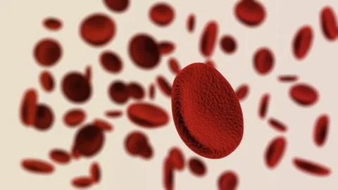 Blood cells on light background Stock Illustration
